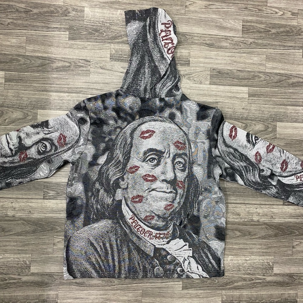 Benjamin Franklin Woven Tapestry Hoodie